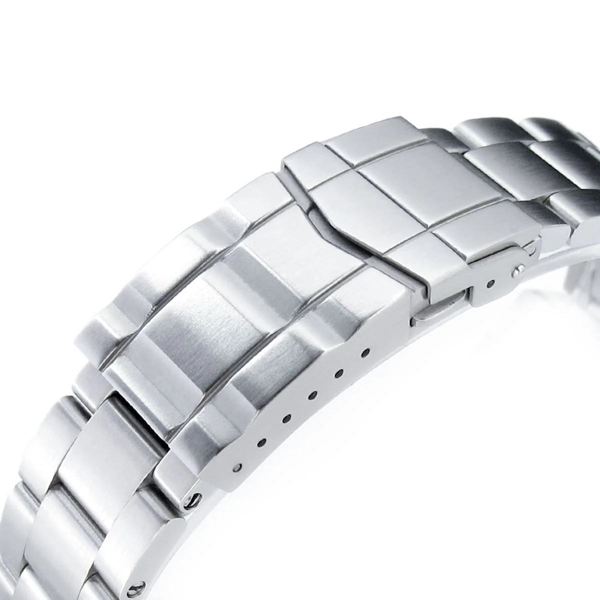 22mm Super-O Boyer Watch Band for Seiko New Turtles SRP777 SRP775 SRPA21 (PADI), Stainless Steel - Brushed, SUB Diver Clasp - Image 3