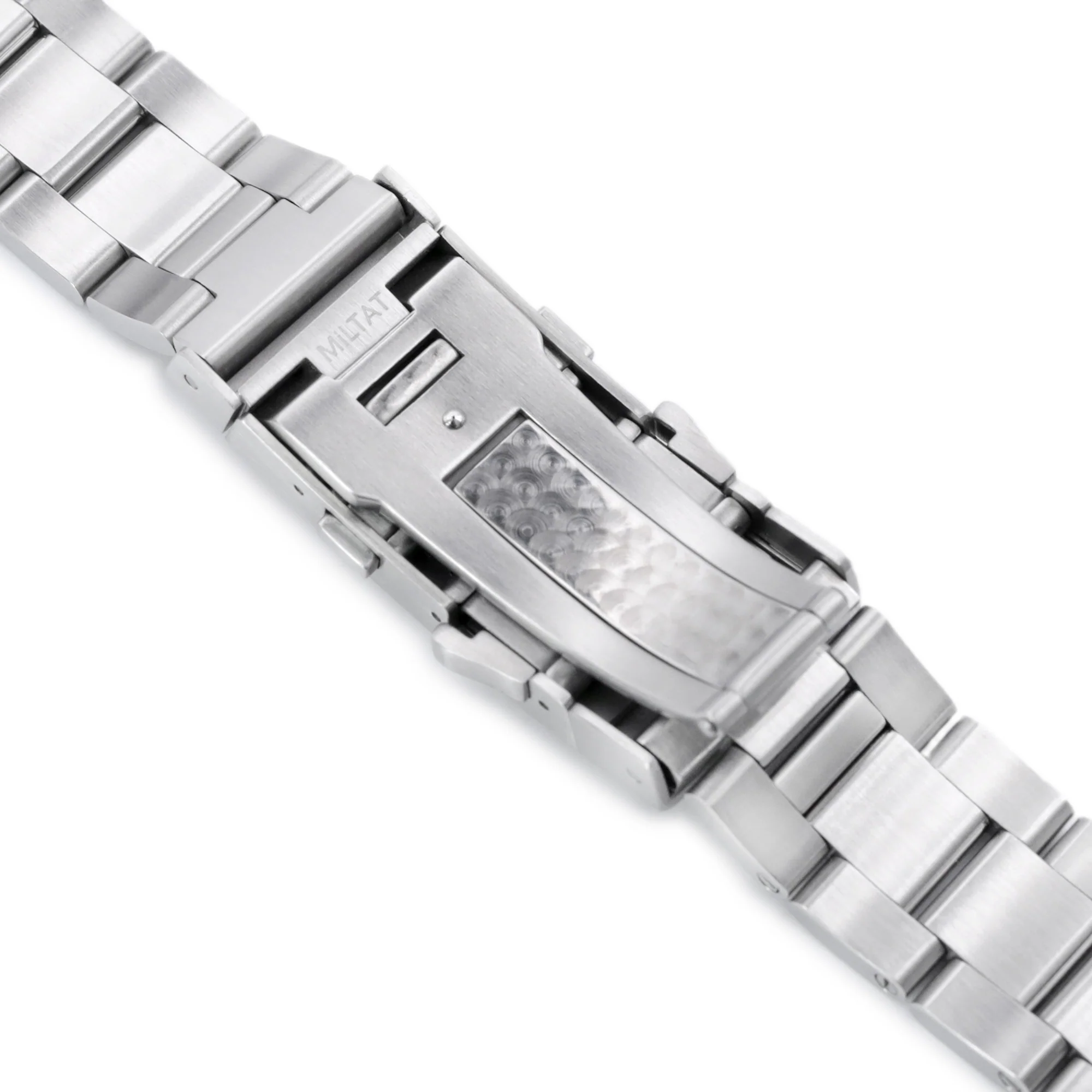 22mm Super-O Boyer Watch Band for TUD BB, 316L Stainless Steel Wetsuit Ratchet Buckle Brushed - Image 5