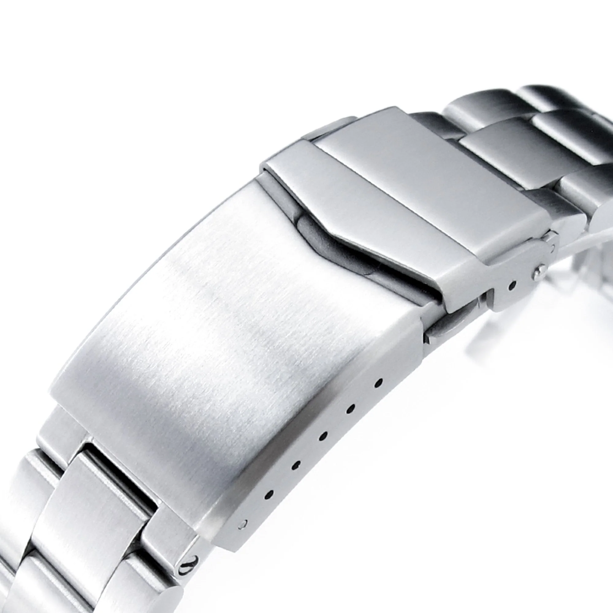 20mm Super-O Boyer Watch Band for Seiko Sumo SBDC001 SBDC031 SBDC081, Stainless Steel - Brushed, V Diver Clasp - Image 6