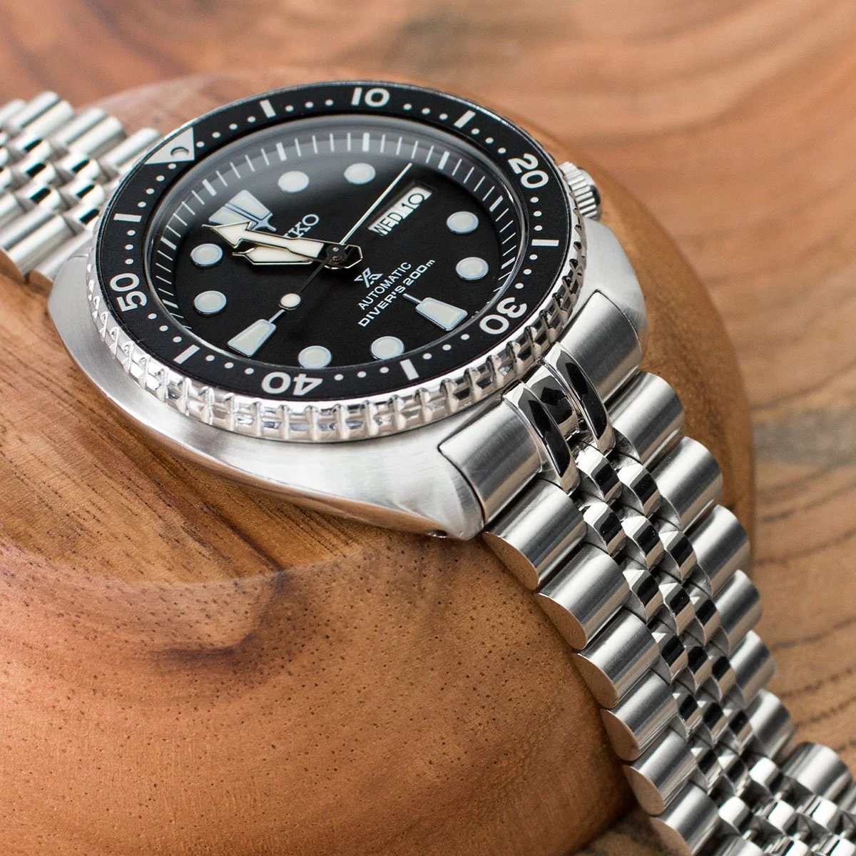 Super-J Louis 22mm Stainless Steel Bracelet for Seiko Turtle SRP777 SRP775 SRPA21 - Image 3