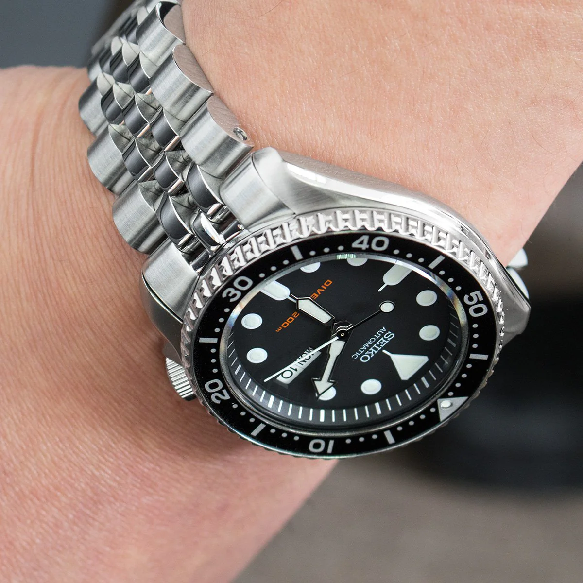 Angus-J Louis 22mm Stainless Steel Bracelet for Seiko SKX007 SKX009 SKX011 - Image 3