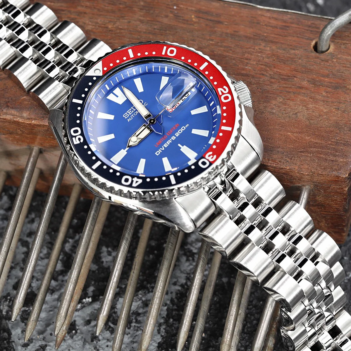 Angus-J Louis 22mm Stainless Steel Bracelet for Seiko SKX007 SKX009 SKX011 - Image 4