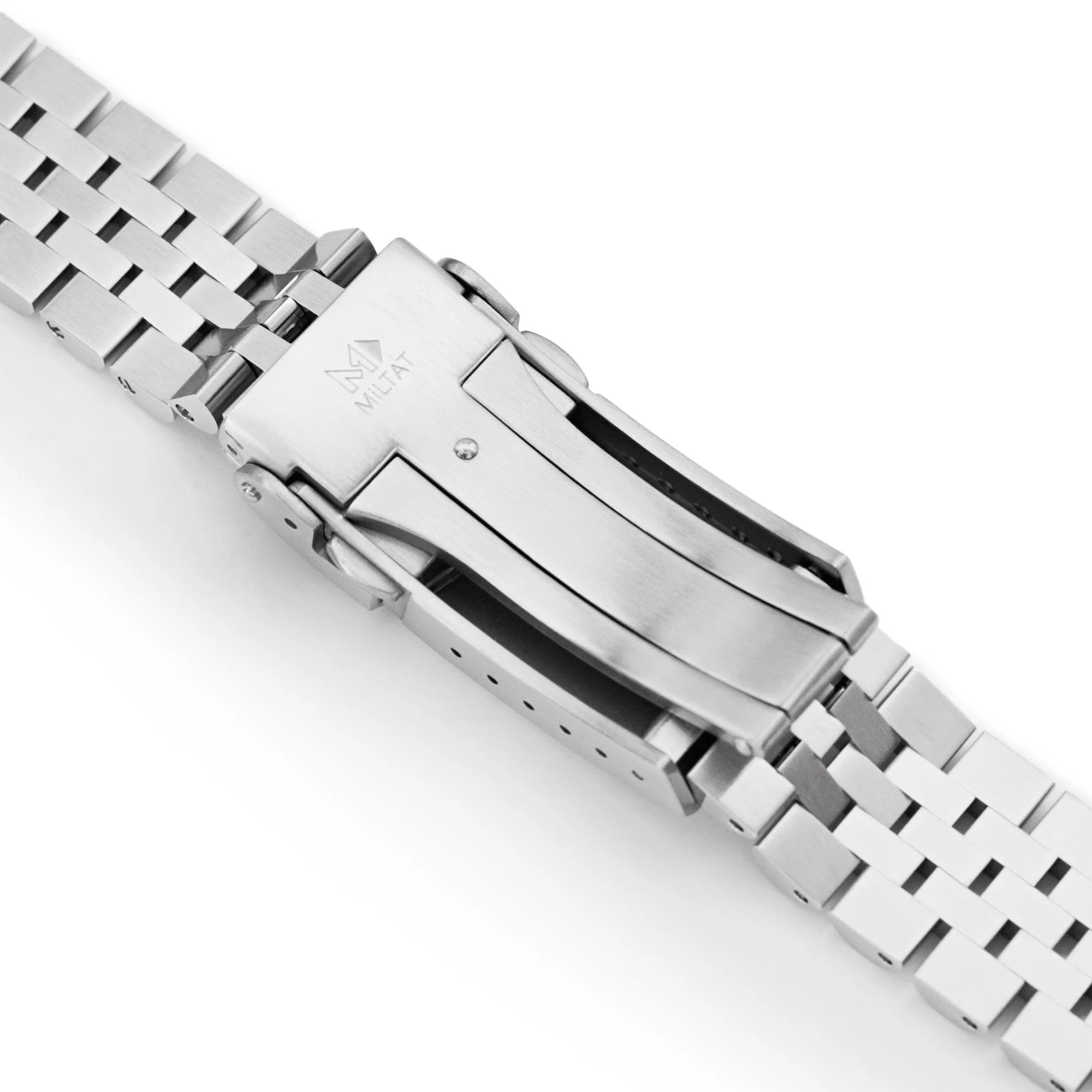 Super-J Louis 20mm Stainless Steel Straight End Bracelet for Watches - Image 7
