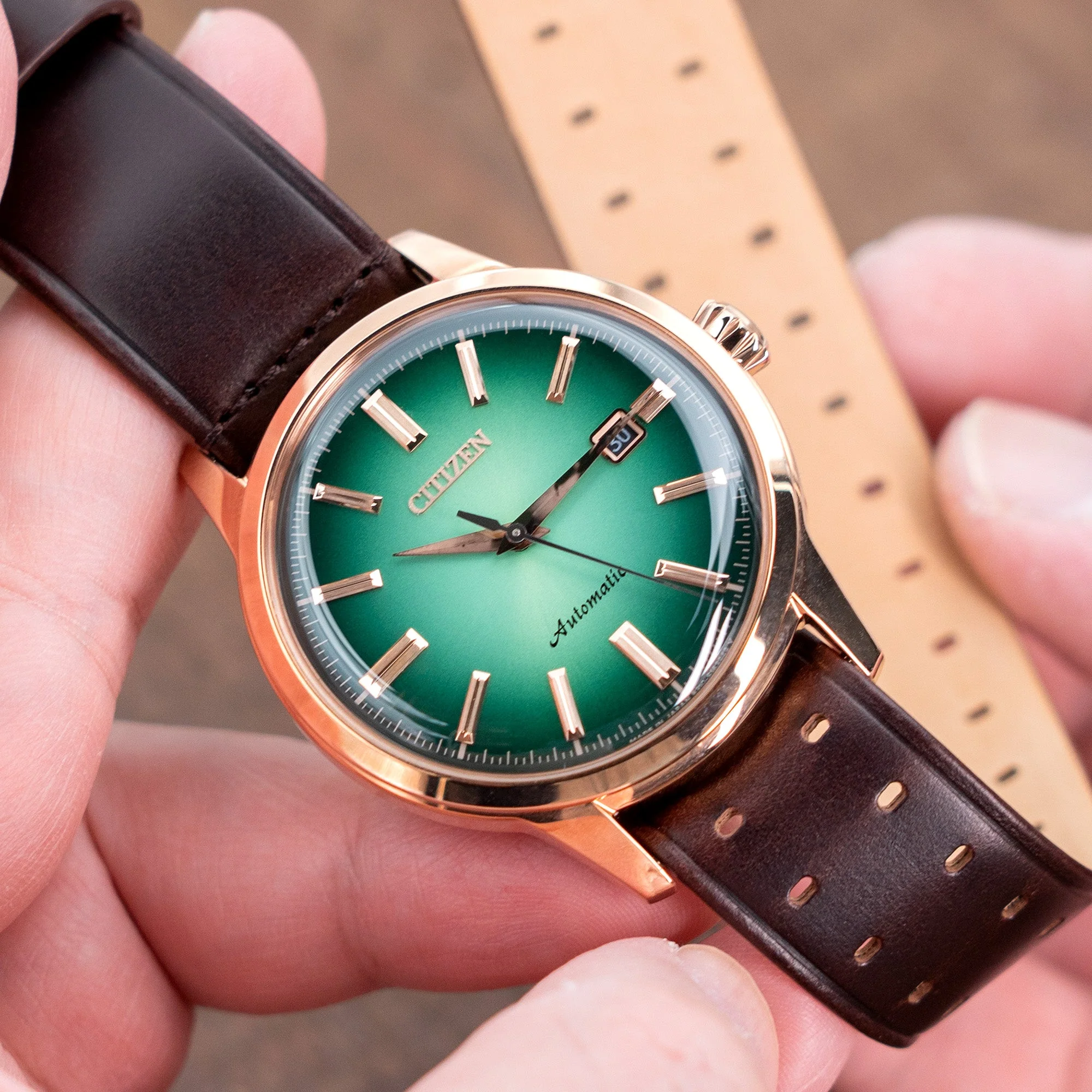 THE M-1907 Seal Brown Leather Watch Band by HAVESTON Straps - Image 4