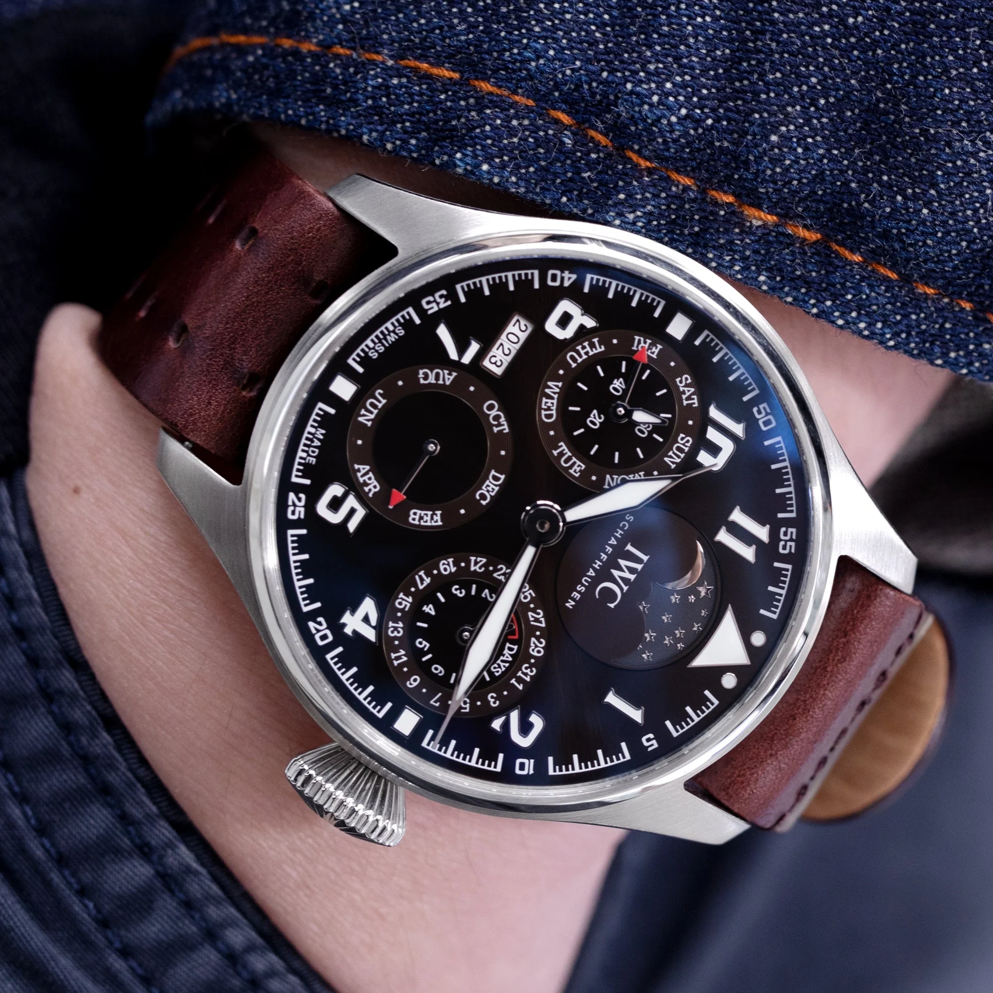 THE M-1907 Seal Brown Leather Watch Band by HAVESTON Straps - Image 6