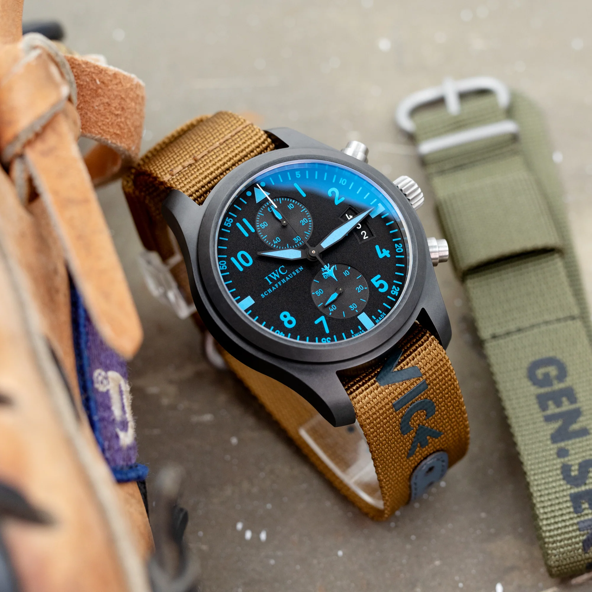 The General Service Strap set of TWO (Khaki & Olive) by HAVESTON Straps - Image 4